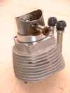 Cylinder and piston, with fresh seals