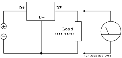 Test circuit for voltage regulator